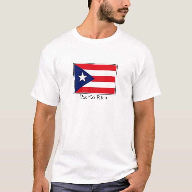 Camiseta Bandera puertorriqueña (Anverso)