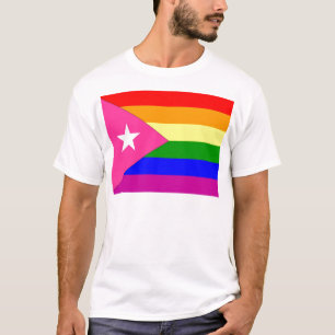Camiseta Bandera puertorriqueña del orgullo gay