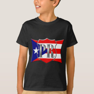 Camiseta Bandera puertorriqueña estilizada