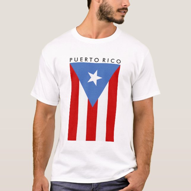 Camiseta Bandera puertorriqueña personalizada (Anverso)