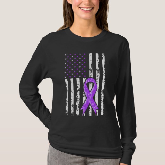 Camiseta Bandera púrpura (Anverso)