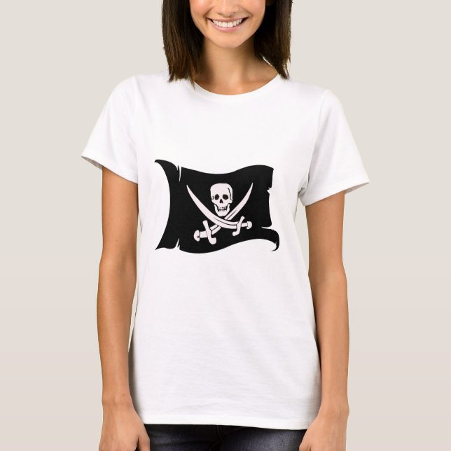 Camiseta Bandera que agita #10 Jack Rackham (Anverso)