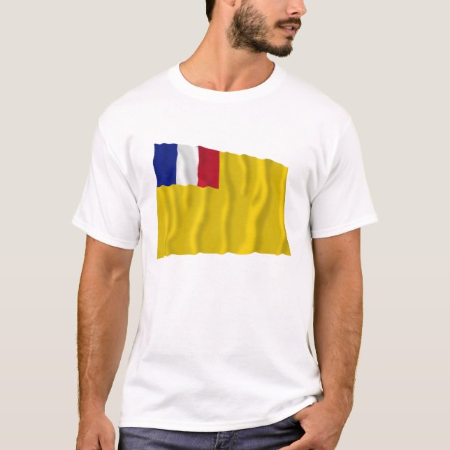 Camiseta Bandera que agita francesa de indochina (Anverso)