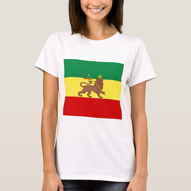 Camiseta Bandera rastafari (Rastafarianismo) (Rasta) (Anverso)