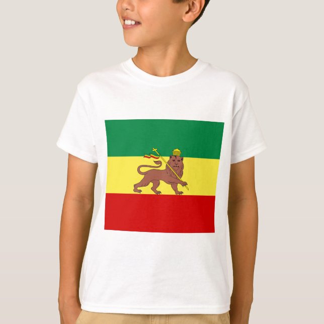 Camiseta Bandera rastafari (Rastafarianismo) (Rasta) (Anverso)