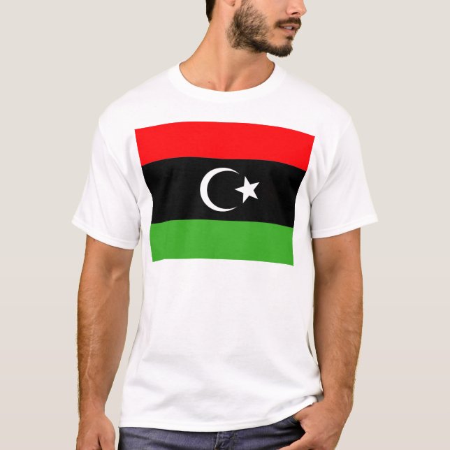 Camiseta Bandera rebelde del libio (Anverso)