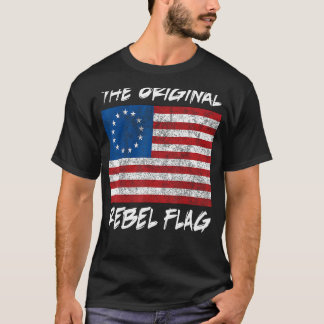 Camiseta Bandera Rebelde Original 1776 Bandera Colonial Bet