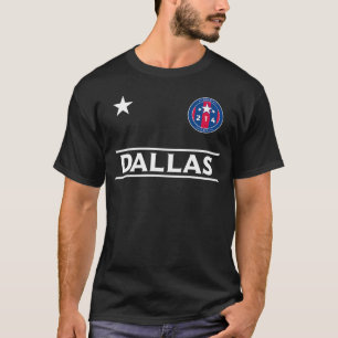 Camiseta Bandera redonda Dallas City 214 con estrellas - Te