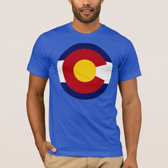 Camiseta Bandera redonda de Colorado (Anverso)