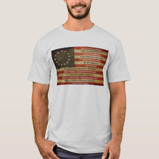 Camiseta Bandera resistida por las violaciones de la
