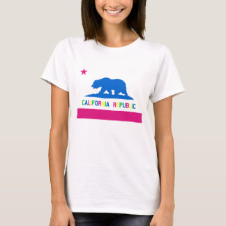Camiseta Bandera retra de la república de California del