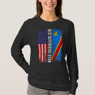 Camiseta Bandera Retro Americana Bandera del Congo Mejor No