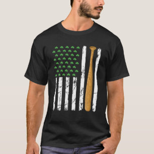 Camiseta Bandera Retro Americana Baseball Sport St. Patrick