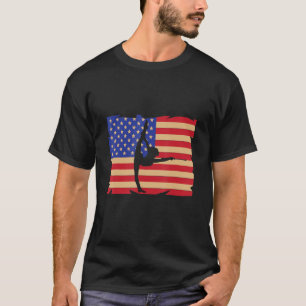 Camiseta Bandera Retro Americana Batalla Twirling Twirler M