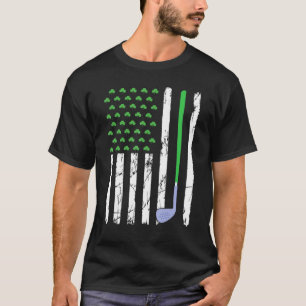 Camiseta Bandera Retro Americana Golf Sport St Patrick S