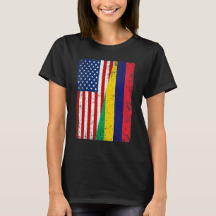 Camiseta Bandera Retro Americana y Patriota De Mauricio