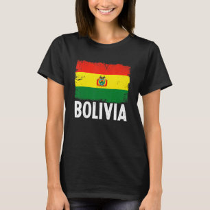 Camiseta Bandera retro boliviana con problemas patrióticos