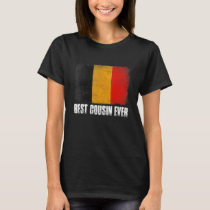 Camiseta Bandera retro de Bélgica Mejor primo jamás Día del