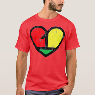 Camiseta Bandera retro de Rasta Reggae jamaicano Un Amor 