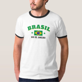 Camiseta Bandera Retro de Río de Janeiro Brasil