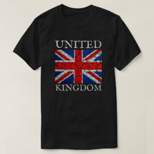 Camiseta Bandera retro del Reino Unido