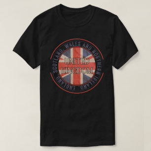 Camiseta Bandera retro del Reino Unido