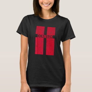 Camiseta Bandera Retro Dinamarca Regalo Danés Grande Estilo