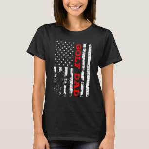 Camiseta Bandera Retro Estadounidense Orgulloso Golf Dad Fa
