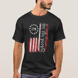 Camiseta Bandera Retro Estadounidense Patriótica 1776 We Th