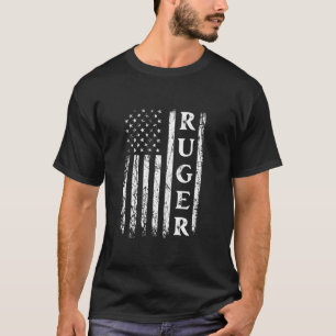 Camiseta Bandera retro estadounidense ruger American Family