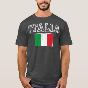 Camiseta Bandera retro Italia Italiano Italiano Italiano