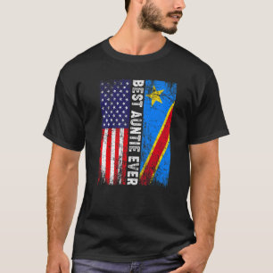 Camiseta Bandera retro norteamericana bandera del Congo mej