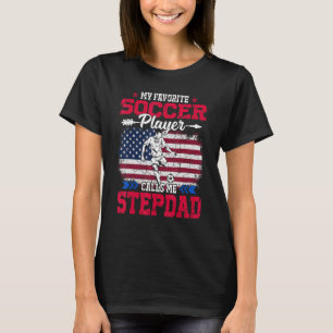 Camiseta Bandera Retro Usa Futbolista Me Llama Padrastro 4º