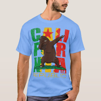 Camiseta Bandera retro vintage de oso californiano de Los Á