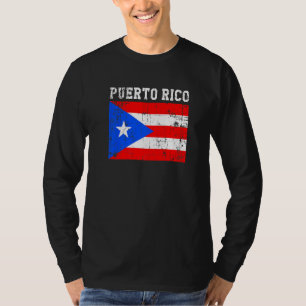 Camiseta Bandera retro vintage de Puerto Rico raíces puerto