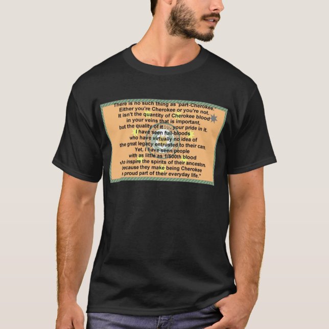 Camiseta bandera-rezo cherokee (Anverso)