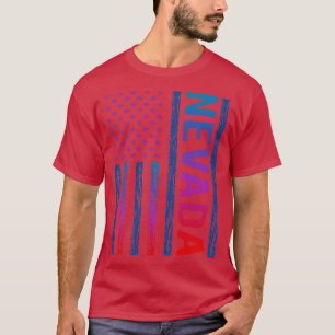 Camiseta Bandera Roja Azul Nevada