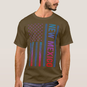 Camiseta Bandera Roja Azul Nuevo México