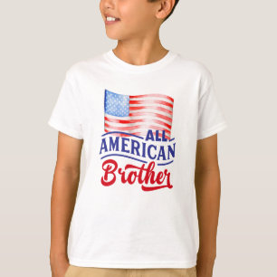 Camiseta Bandera roja blanca y azul Todo el Hermano America