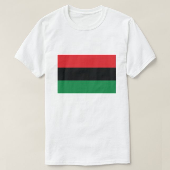 Camiseta Bandera roja, negra y verde (Diseño del anverso)