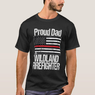 Camiseta Bandera Roja Orgullosa De Papá De Un Bombero De Ti
