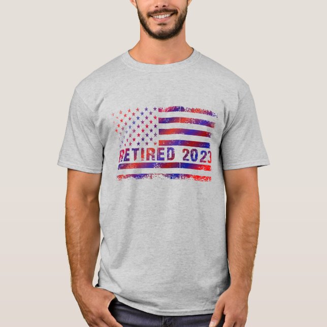 Camiseta Bandera roja y azul retirada 2023 (Anverso)