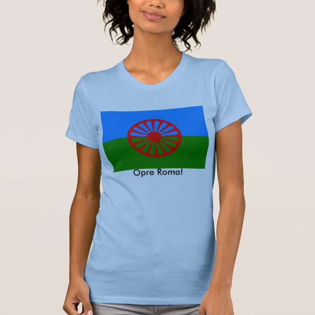 Camiseta Bandera Romani (Anverso)
