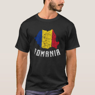 Camiseta Bandera Rumana De Rumania Hombres Europeos En Prob