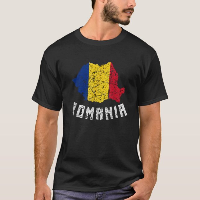 Camiseta Bandera Rumana De Rumania Hombres Europeos En Prob (Anverso)