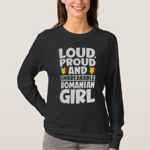 Camiseta Bandera rumana Orgullosos Hombres y Mujeres 1