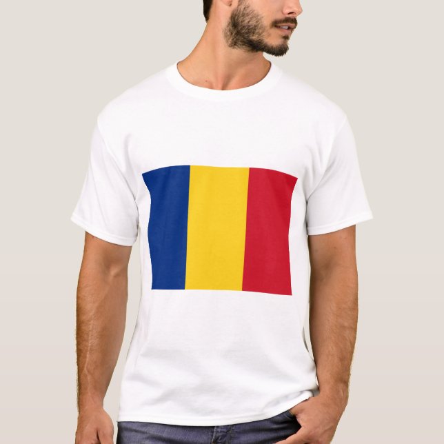 Camiseta Bandera rumana (Rumania) (Anverso)