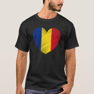 Camiseta Bandera rumana vintage Rumania Orgullo Apoyo Roman