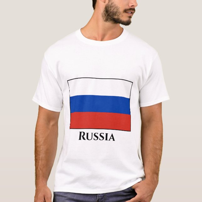 Camiseta Bandera rusa (rusa) (Anverso)