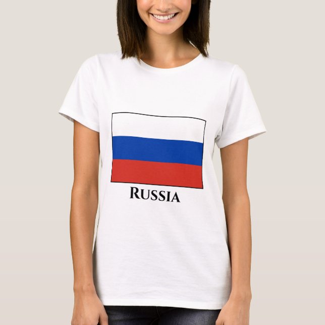 Camiseta Bandera rusa (rusa) (Anverso)